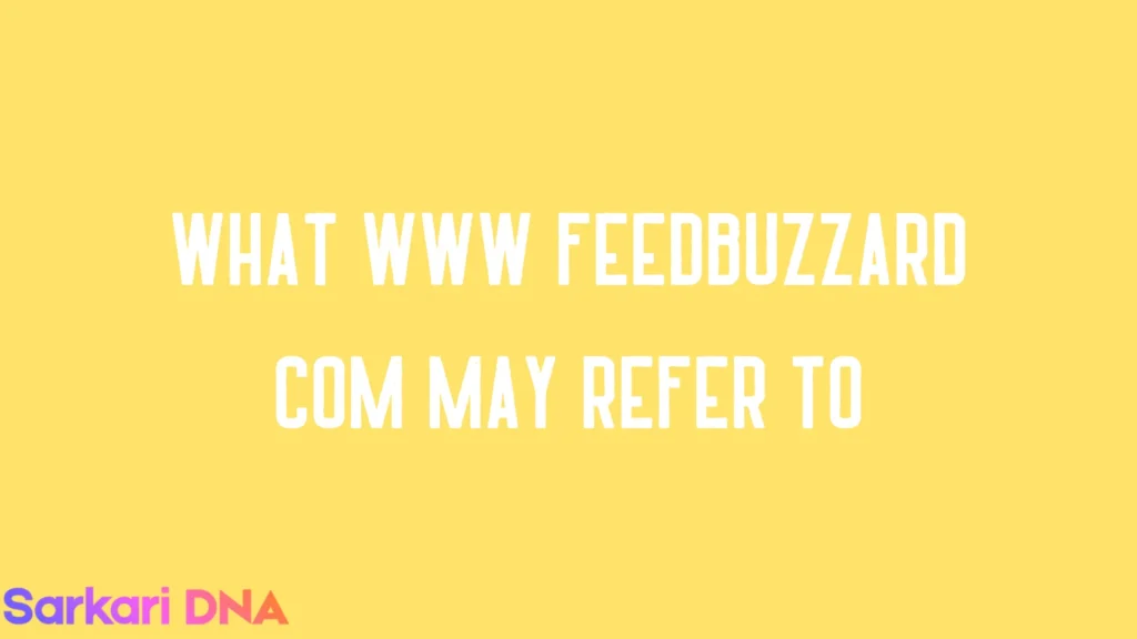What www feedbuzzard com may refer to